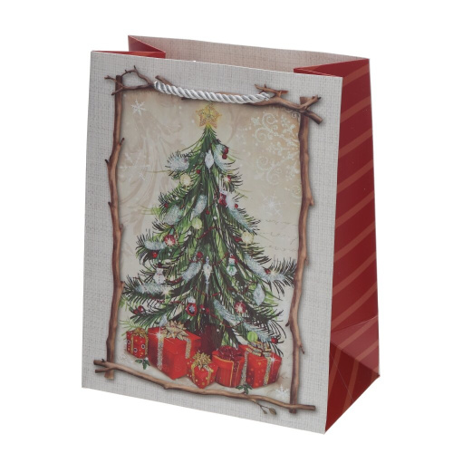 Пакет подарочный S (бумага 210г/м2, блок 12шт), L18 W10 H23 см, 4в. фото 4