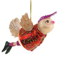 Украшение новогоднее "Птичка", L15,5 W7,5 H7 см Украшение новогоднее "Птичка", L15,5 W7,5 H7 см