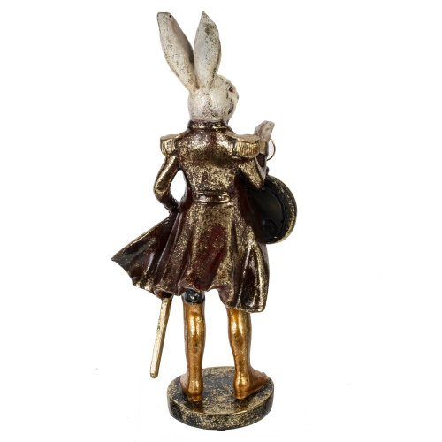 Фигурка декоративная "Кролик" с часами (LR44x1), L13,5 W11 H30,5 см фото 3 Фигурка декоративная "Кролик" с часами (LR44x1), L13,5 W11 H30,5 см фото 3