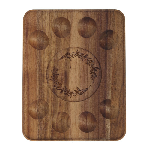 Подставка для 8-ми яиц, L24 W18,5 H1,5 см фото 2 Подставка для 8-ми яиц, L24 W18,5 H1,5 см фото 2