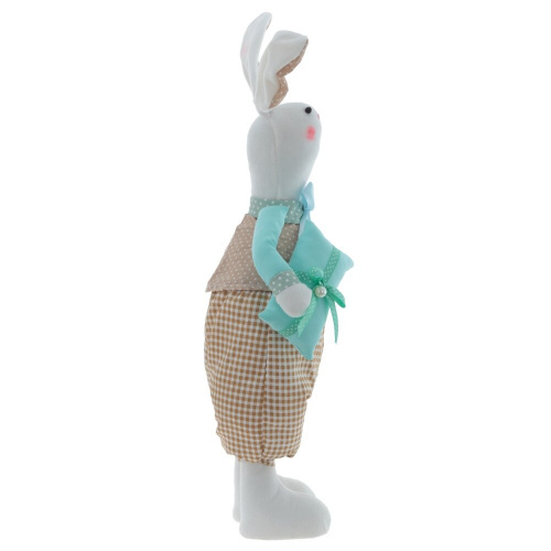 Игрушка набивная "Заяц/Зайка", L17 W12 H59/46 см, 2в. фото 4