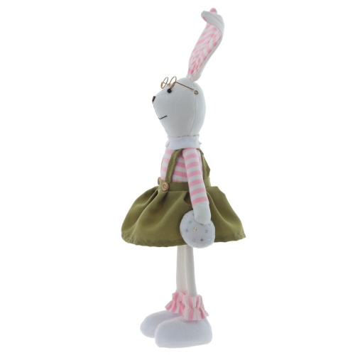 Игрушка набивная "Заяц/Зайка", L12 W7,5 H41/33 см, 2в. фото 5