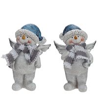 Фигурка декоративная "Снеговик", 2в., L6 W4 H8,5