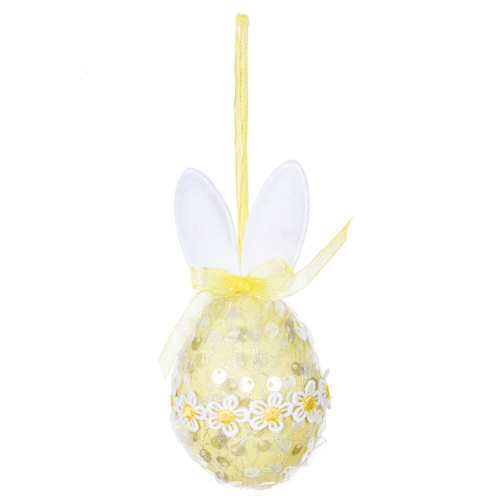 Изделие декоративное подвесное "Яйцо" (блок 12шт), L6 W6 H11 см, 2в. фото 2