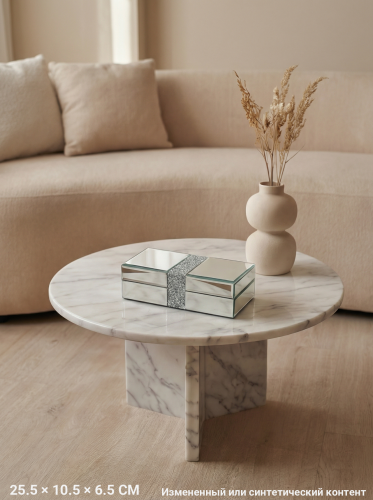 Шкатулка, L25,5 W10,5 H6,5 см фото 4