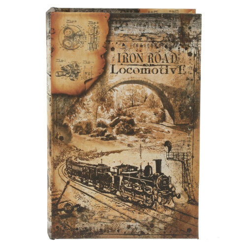 Шкатулка-книга с кодовым замком, L18 W7 H27 см