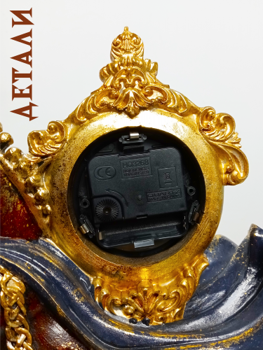 Фигурка декоративная "Лошадь" с часами D8см, (AAx1 н/п), L31,5 W14 H45,5 см фото 8