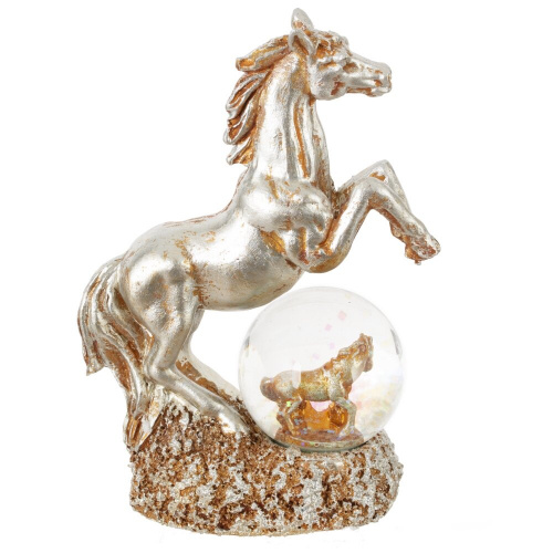 Фигурка декор в стекл шаре "Лошадь", L9,5 W5 H14 см, 2в. фото 9