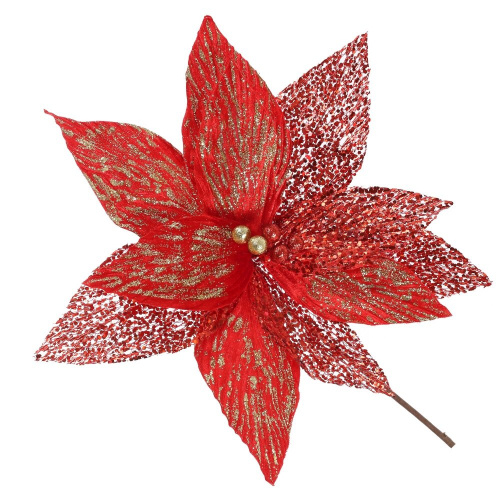 Цветок искусственный "Пуансеттия", L34 W34 H37 см Цветок искусственный "Пуансеттия", L34 W34 H37 см