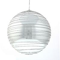 Украшение новогоднее Шар "Спираль серебристая", D 15 см, L15 W15 H15 см Украшение новогоднее Шар "Спираль серебристая", D 15 см, L15 W15 H15 см