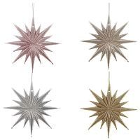 Изделие декоративное подвесное "Снежинка", L12 W1 H12 см, 4в. Изделие декоративное подвесное "Снежинка", L12 W1 H12 см, 4в.