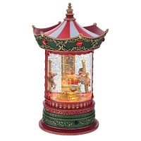 Изделие декоративное "Карусель" (подсвет, муз, вьюга, движ, 3хААА н/п + USB), L16 W14 H25 см