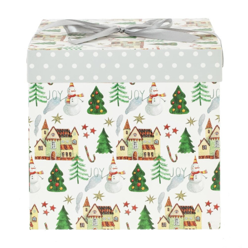 Коробка подарочная (бумага, плотность 350г/м2), L22,5 W22,5 H22,5 см
