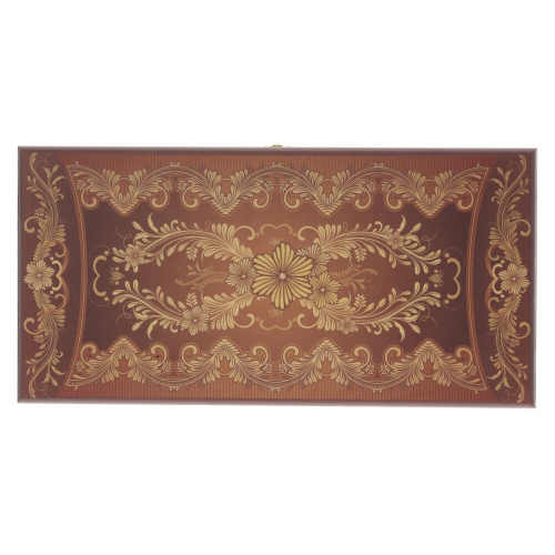 Игра настольная 2 в 1 ( шашки, нарды) "Узор", L50 W25 H4 см фото 3 Игра настольная 2 в 1 ( шашки, нарды) "Узор", L50 W25 H4 см фото 3