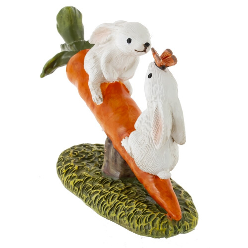 Фигурка декоративная "Зайцы", L8 W3 H5,5 см фото 3