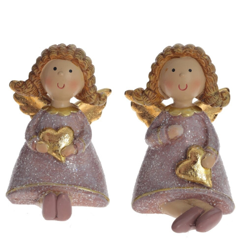 Фигурка декоративная "Ангел", L5 W6,5 H7,5 см, 2в. Фигурка декоративная "Ангел", L5 W6,5 H7,5 см, 2в.
