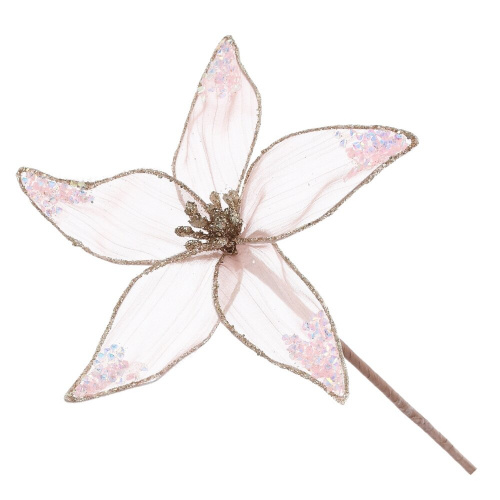 Цветок искусственный "Пуансеттия", L15 W15 H34 см Цветок искусственный "Пуансеттия", L15 W15 H34 см