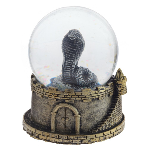 Фигурка декоративная в стекл шаре "Змея", D 6 см, L7,5 W7 H9 см, 4в. фото 3