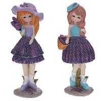 Фигурка декоративная "Девочка", L10 W8 H25 см, 2в.