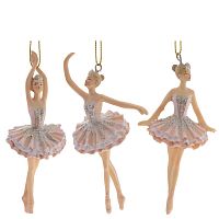 Изделие декоративное подвесное "Балерина", L6 W4 H11 см, 3в. Изделие декоративное подвесное "Балерина", L6 W4 H11 см, 3в.