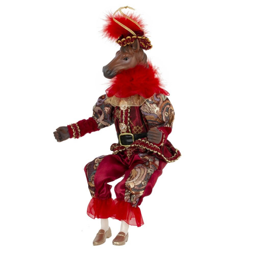 Игрушка набивная подвес "Лошадь", L13 W8 H36/23 см фото 3 Игрушка набивная подвес "Лошадь", L13 W8 H36/23 см фото 3