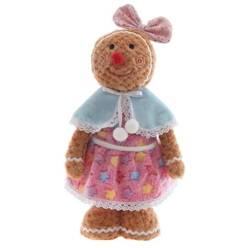 Игрушка набивная "Пряничный человечек", L19 W11 H38 см, 2в. фото 2