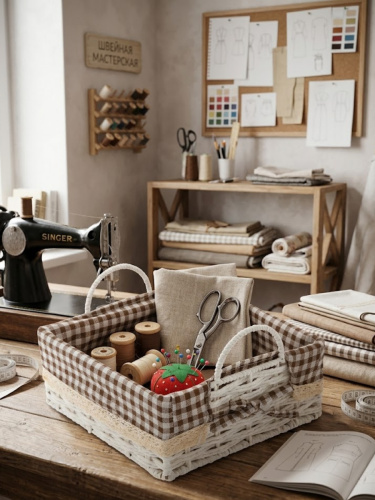 Корзина, L25 W25 H15/10 см фото 2