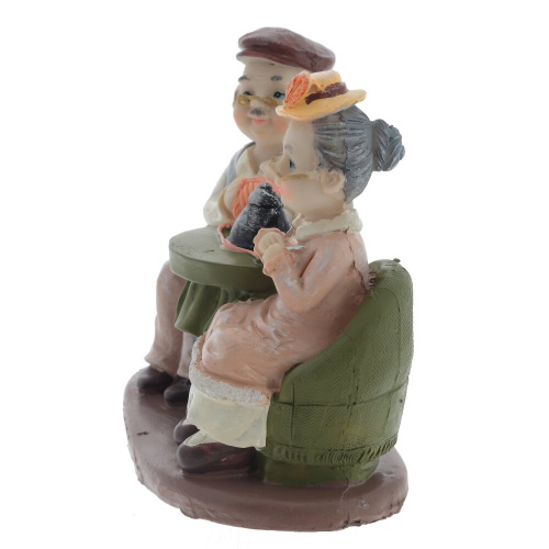 Фигурка декоративная "Бабушка с дедушкой", L15 W8 H14 см, 2в. фото 7