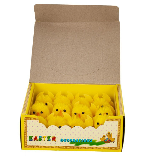 Набор из 12-ти фигурок декоративных "Цыпленок" (3,5*5,5*7), L18 W16 H7 см фото 5