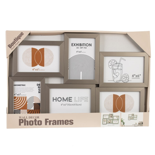 Фоторамка-панно для 6-ти фото, L47 W2 H32 см фото 3 Фоторамка-панно для 6-ти фото, L47 W2 H32 см фото 3