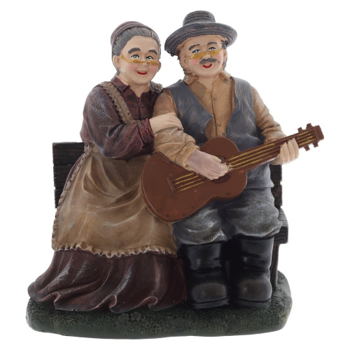 Фигурка декоративная "Бабушка с дедушкой", L18 W11 H18 см, 2в. фото 2 Фигурка декоративная "Бабушка с дедушкой", L18 W11 H18 см, 2в. фото 2