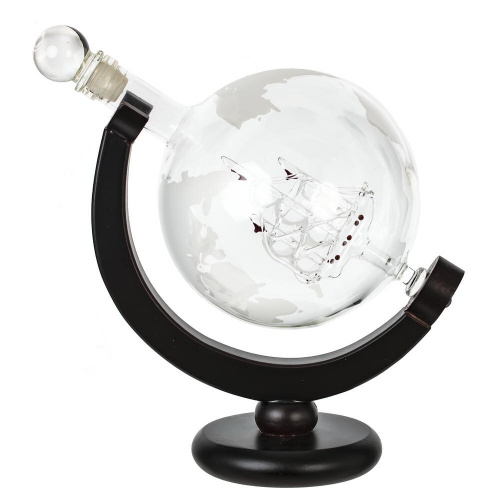 Графин "Глобус" 950 мл с 2-мя стаканами 300 мл, L20 W13 H22 см фото 2