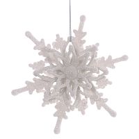 Украшение новогоднее "Снежинка", L12 W5 H12 см Украшение новогоднее "Снежинка", L12 W5 H12 см