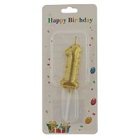 Свеча для торта "Цифра 1", L3,5 W1 H10 см