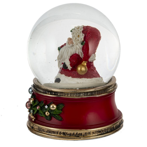 Фигурка декоративная "Дед Мороз" в стекл шаре (муз,движ, АААх3,н/п), D 10 см, L10,5 W10,5 H14 см фото 2 Фигурка декоративная "Дед Мороз" в стекл шаре (муз,движ, АААх3,н/п), D 10 см, L10,5 W10,5 H14 см фото 2