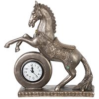 Фигурка декоративная "Лошадь" с часами (ААх1 н/п), L32 W9,5 H35 см