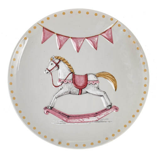 Тарелка "Лошадка", L25 W25 H2,5 см
