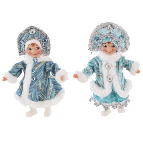 Игрушка набивная "Снегурочка", L13 W5 H20 см, 2в.