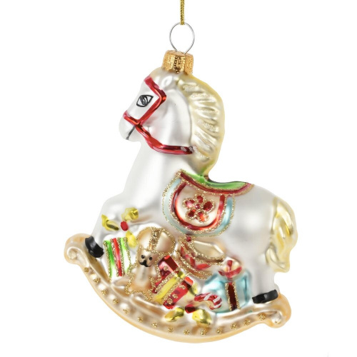 Украшение новогоднее "Лошадка-качалка", L9 W3 H11 см фото 2 Украшение новогоднее "Лошадка-качалка", L9 W3 H11 см фото 2