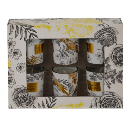 Набор из 6-ти свечей ароматических, L19 W15 H5 см фото 2