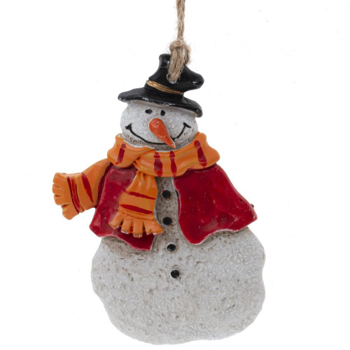 Изделие декоративное подвесное "Снеговик", L6 W1 H9 см, 6в. фото 5 Изделие декоративное подвесное "Снеговик", L6 W1 H9 см, 6в. фото 5