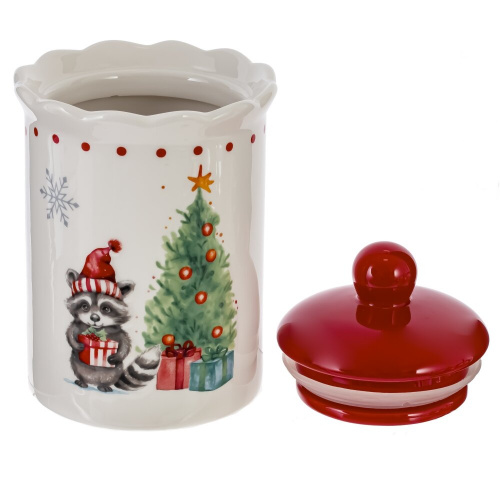 Ёмкость для сыпучих продуктов "Новогодний подарок", 850 мл, L11,5 W11,5 H17 см фото 2 Ёмкость для сыпучих продуктов "Новогодний подарок", 850 мл, L11,5 W11,5 H17 см фото 2