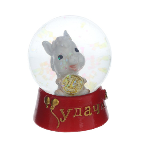 Фигурка декор в стекл шаре "Лошадка", L4,5 W4,5 H5,5 см, 4в. фото 2