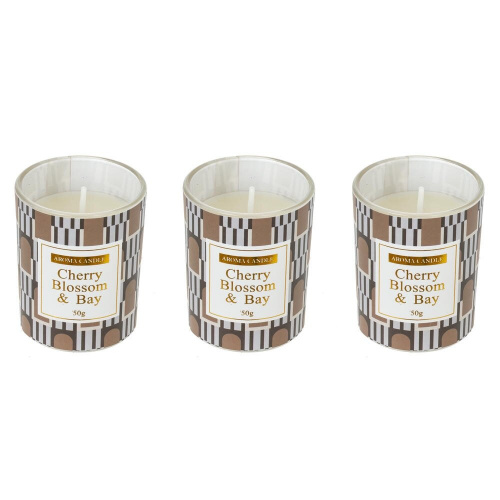 Набор из 3-х свечей ароматических, D 4.5 см, L21 W10 H5,5 см