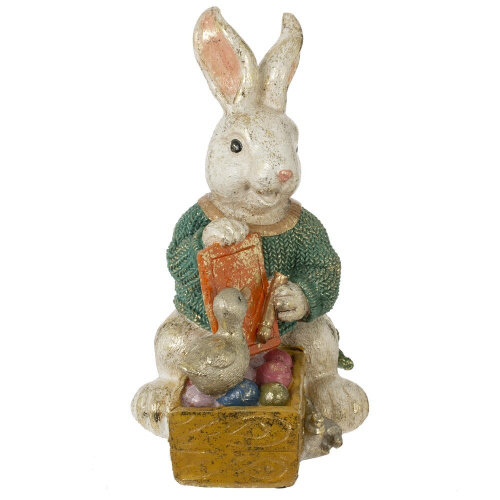Фигурка декоративная "Заяц", L14 W11,5 H20 см фото 7