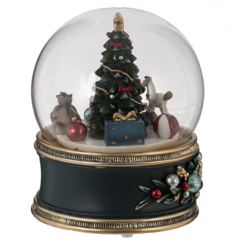 Фигурка декоративная "Рождество" в стекл шаре (муз, движ, ААх3,н/п), L11 W11 H14 см фото 6 Фигурка декоративная "Рождество" в стекл шаре (муз, движ, ААх3,н/п), L11 W11 H14 см фото 6