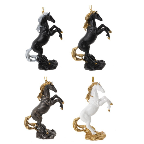 Фигурка декоративная подвесная "Лошадь", L9 W4 H12,5 см, 4в. Фигурка декоративная подвесная "Лошадь", L9 W4 H12,5 см, 4в.