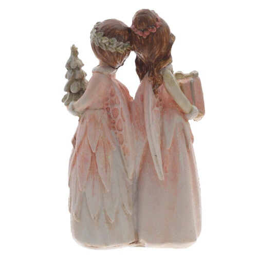 Фигурка декоративная "Феи и снеговик", L6 W5 H10 см фото 2