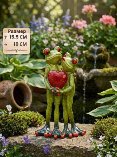 Фигурка декоративная "Лягушки", L10 W5,5 H15,5 см
