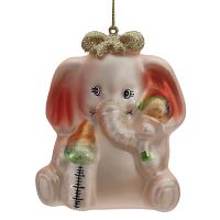 Украшение новогоднее "Слоник", L7,5 W5 H9 см Украшение новогоднее "Слоник", L7,5 W5 H9 см